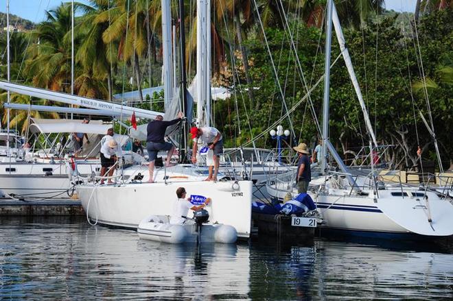 Getting race ready- BVI Spring Regatta & Sailing Festival © Todd VanSickle / BVI Spring Regatta http://www.bvispringregatta.org