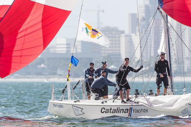 World Match Racing Tour, Congressional Cup, Long Beach Yacht Club, Long Beach, CA, USA. 30th March 2017. © 2015 Aston Harald