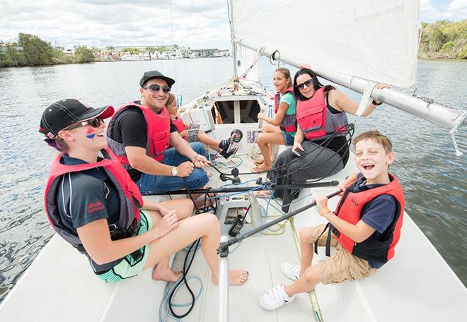 Families enjoyed fun at the Gold Coast International Boat Show with over 100 free sailing lessons conducted on the water © Gold Coast Marine Expo www.gcmarineexpo.com.au