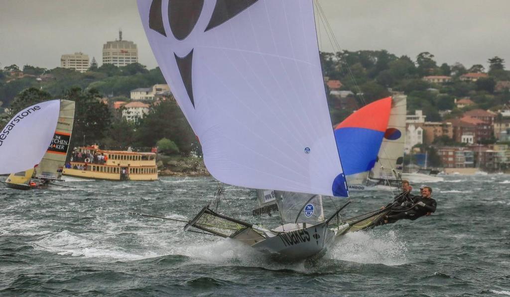 Thurlow Fisher - Race 7 - JJ Giltinan Trophy 18ft Skiff Championship, March 5, 2017 © Michael Chittenden 