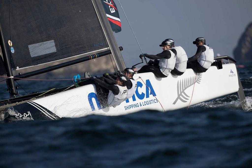 Chris Steele and the Tawera Racing Team - 2017 Extreme Sailing Series - Act 1, Muscat, Oman © Lloyd Images/Extreme Sailing Series