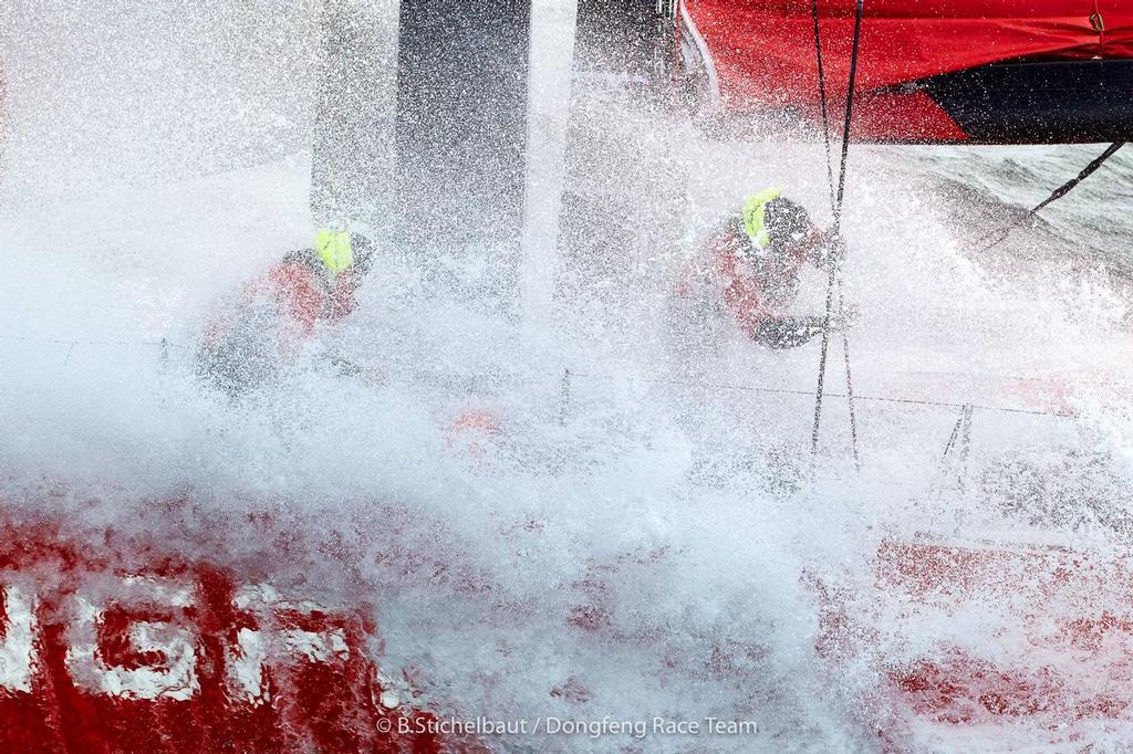  - Dongfeng Race Team - off Brittany coast, March 2017 photo copyright Benoit Stichelbaut / Dongfeng Race Team taken at  and featuring the  class