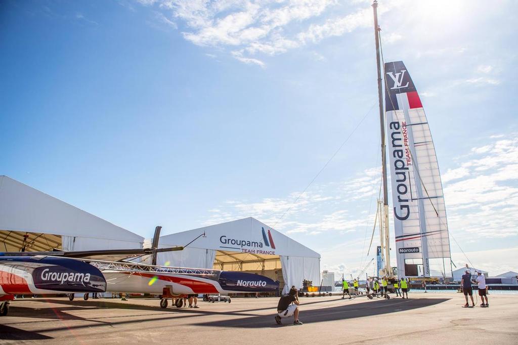  - Groupama Team France AC50 launch - Royal Dockyard, Bermuda, March 13, 2017 © Groupama Team France