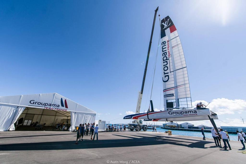  - Groupama Team France AC50 launch - Royal Dockyard, Bermuda, March 13, 2017 © Austin Wong | ACEA