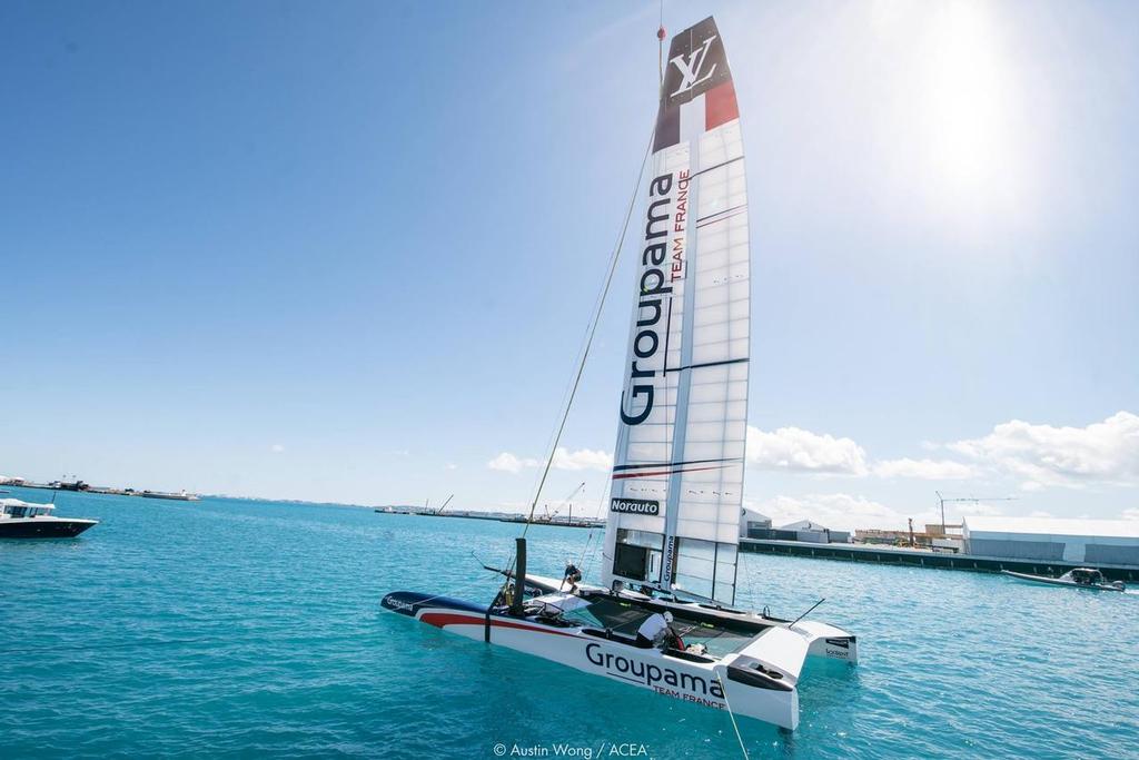  - Groupama Team France AC50 launch - Royal Dockyard, Bermuda, March 13, 2017 © Austin Wong | ACEA