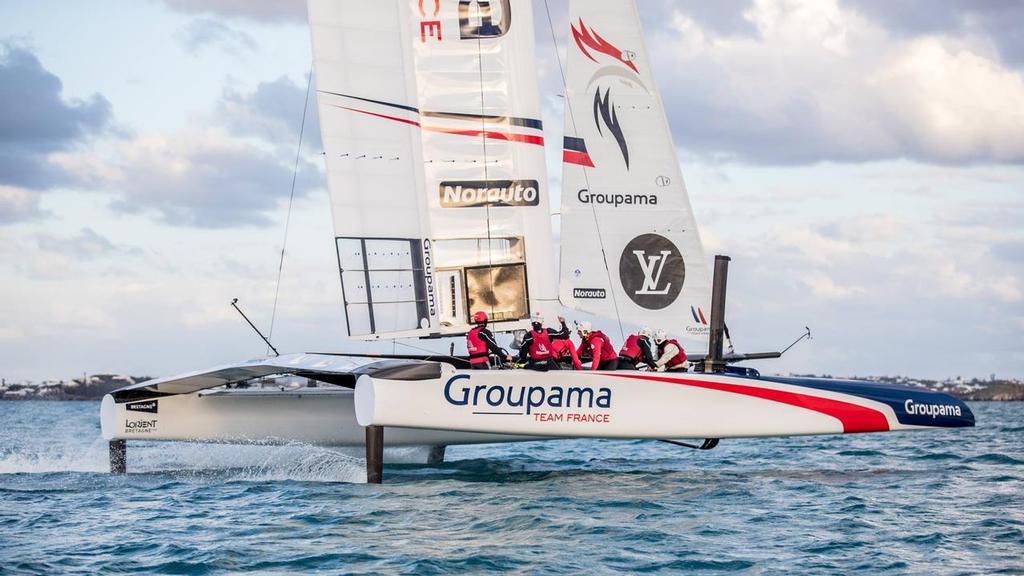  - Groupama Team France AC50 first sail in Bermuda ©  Eloi Stichelbaut