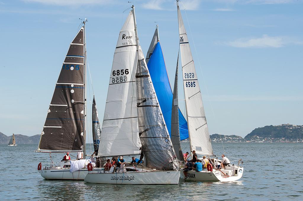 Light winds led to frustrating racing on day 1 - Port Nicholson Line 7 Regatta 2017 photo copyright Chris Coad taken at  and featuring the  class