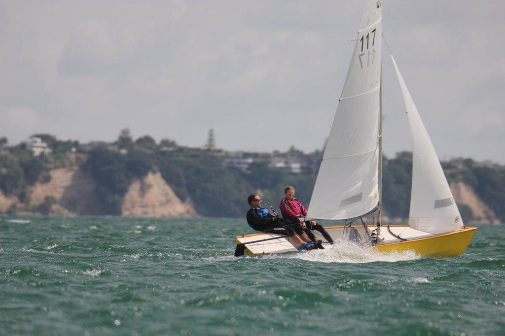 Greg Wilshire and his daughter Kaylia - 2017 Jollyboat Nationals © HSC HSC