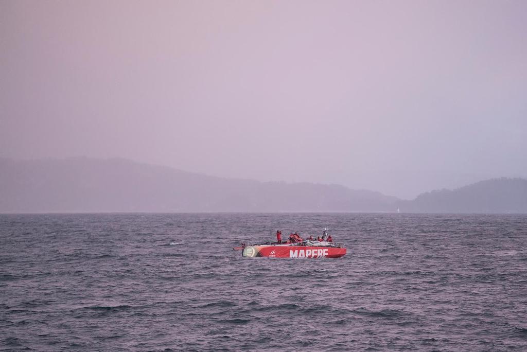 MAPFRE returns to base after her dismasting off the Spanish coast - March 30, 2017 © MAPFRE