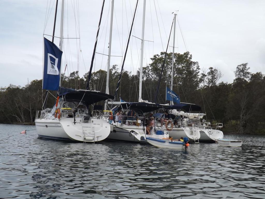 Raft up - Catalina Yachts Lake Macquarie Rendezvous 2017 photo copyright Rod Mackay taken at  and featuring the  class