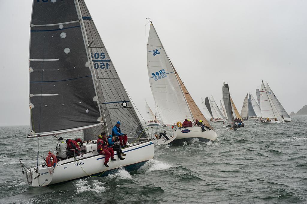 Fleet racing day 2 - Port Nicholson Line 7 Regatta 2017 © Chris Coad