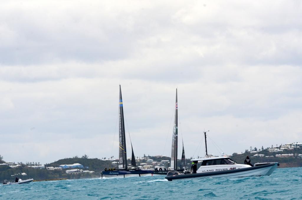 BAR and Artemis in a dial up - Bermuda, March 24, 2017 photo copyright Talbot Wilson taken at  and featuring the  class