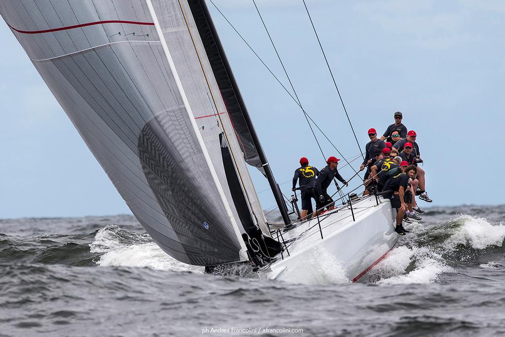 Surfing with Beau Geste. 2017 Australian Yachting Championship - Day 2 © Andrea Francolini