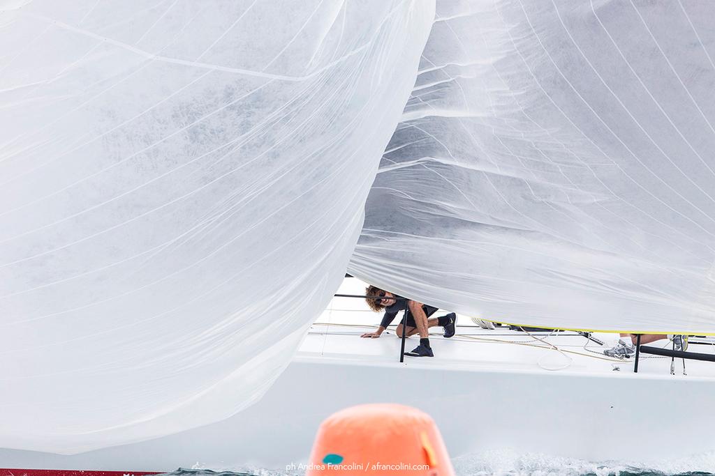 Yep! That'd be the mark under the cloud of kite. 2017 Australian Yachting Championship - Day 3 © Andrea Francolini