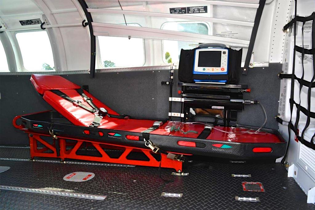 Southern Spars are producing custom made, ultra-lightweight and super durable medevac stretchers for Pacific Aerospace. © Southern Spars