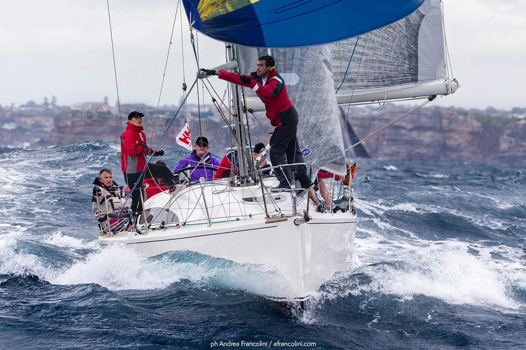 Pole action in those conditions - that'll be fun - not! I know, let's go ice skating.... - Sydney Harbour Regatta © Andrea Francolini