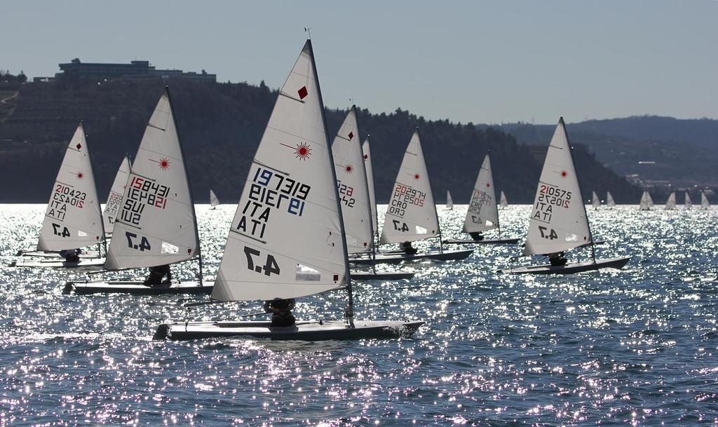 The three classes completed four races - Laser Europa Cup Koper 2017 photo copyright Jana Pines taken at  and featuring the  class