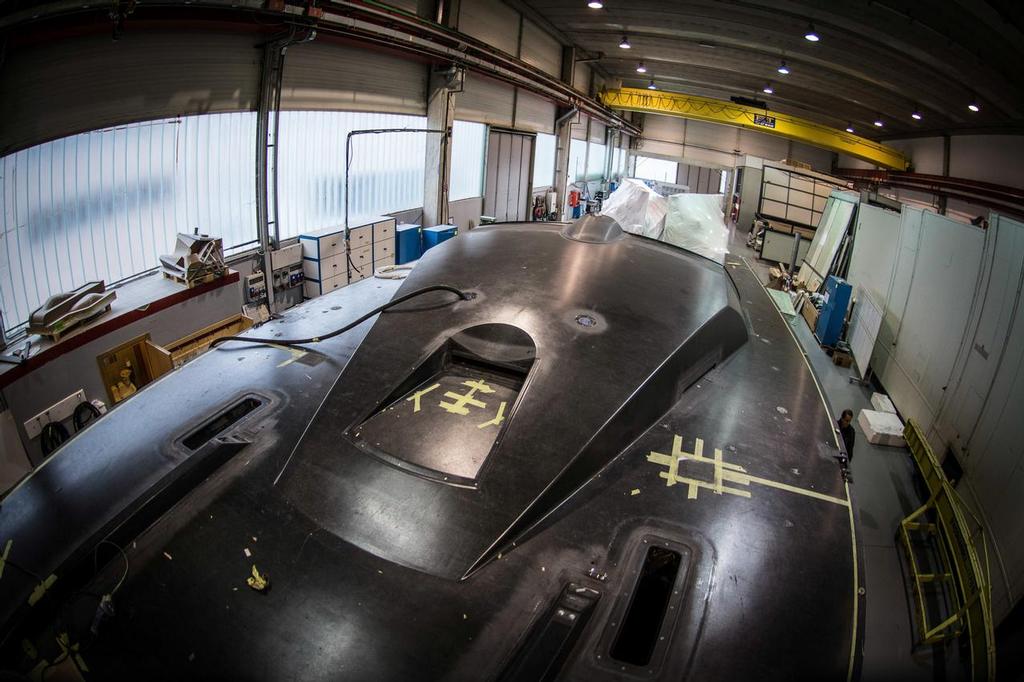 Volvo Ocean Race - Boat 8 (now Team AkzoNobel) under construction at Persico, Italy ©  Marc Bow / Volvo Ocean Race