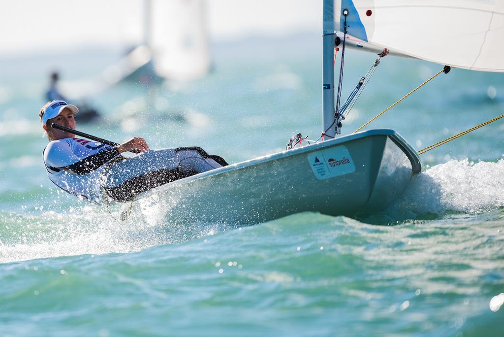Erika Reineke (Ft. Lauderdale, Fla.), Laser Radial, US Sailing Team. photo copyright Jen Edney / US Sailing Team taken at  and featuring the  class