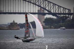 JJ Giltinan 18ft Skiff Championship photo copyright Nic Douglass / www.AdventuresofaSailorGirl.com taken at  and featuring the  class
