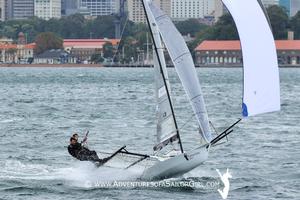 JJ Giltinan 18ft Skiff Championship photo copyright Nic Douglass / www.AdventuresofaSailorGirl.com taken at  and featuring the  class