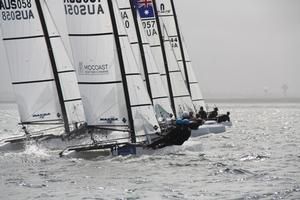 By the end of the training weekend, the youth were starting like pros - Kurnell Catamaran Club Youth Regatta photo copyright Leanne Gould taken at  and featuring the  class