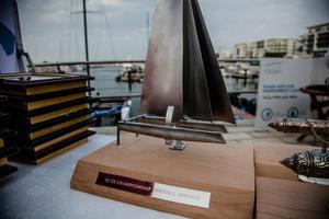 The grand trophy for the GC32 Champion - GC32 Championship photo copyright Jesus Renedo / GC32 Championship Oman taken at  and featuring the  class