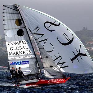 Compassmarkets.com took Race 12 of the Club Championship. - 18ft Skiffs - Club Championship 2017 photo copyright 18footers.com taken at  and featuring the  class