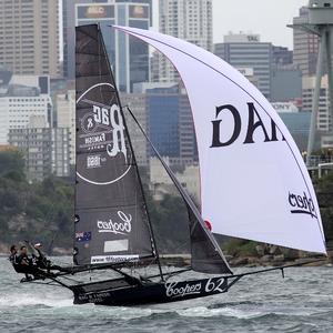 Coopers 62-Rag and Famish Hotel had a great regatta to take second place overall - JJ Giltinan 18ft Skiff Championship photo copyright Frank Quealey /Australian 18 Footers League http://www.18footers.com.au taken at  and featuring the  class