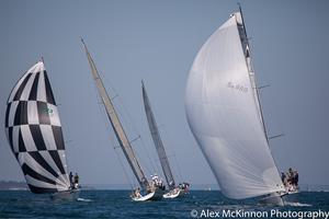 Martini Racing (L) and Dark Energy (R) close in on the leeward gate as others already begin the return voyage to weather again. - Club Marine Series photo copyright  Alex McKinnon Photography http://www.alexmckinnonphotography.com taken at  and featuring the  class