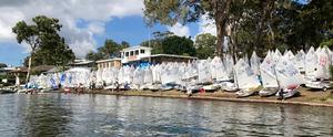 Lake side at Beacheschb NSW Optimist Championship 2017 SLMASC photo copyright Adam Beashel taken at  and featuring the  class