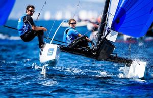 Nacra 17 sailors John Gimson and Anna Burnett - Trofeo SAR Princesa Sofía IBEROSTAR photo copyright Sailing Energy / Sofia taken at  and featuring the  class