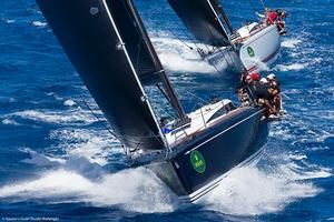 Earlybird, Model: Swan 50, Sail n: GER 5005, Owner: Hendrik Brandis / 
Cuordileone, Model: Swan 50, Sail n: ITA5003, Owner: Nautor AB - Rolex Swan Cup Caribbean 2017 photo copyright  Nautor's Swan / Studio Borlenghi taken at  and featuring the  class