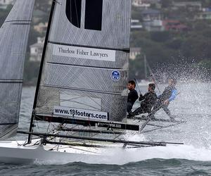 The 2017 JJ champion, Thurlow Fisher Lawyers. - 2017 JJ Giltinan Championship photo copyright 18footers.com taken at  and featuring the  class