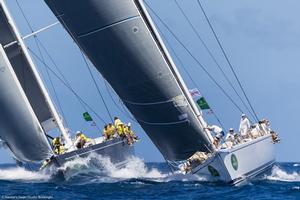Freya and Plis Play, Maxi Division, Rolex Swan Cup Caribbean 2017 photo copyright  Nautor's Swan / Studio Borlenghi taken at  and featuring the  class