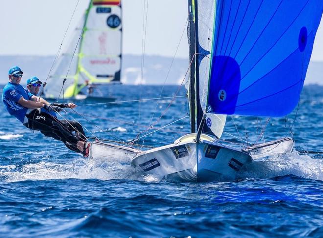 49er sailors Dylan Fletcher and Stuart Bithell - Trofeo Princesa Sofia IBEROSTAR © Sailing Energy / Sofia