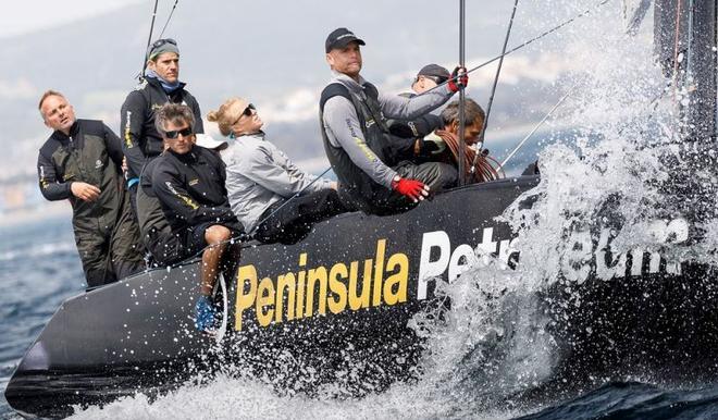 John Bassadone on the helm of Peninsula Petroleum – RC44 Sotogrande Cup © Martinez Studio