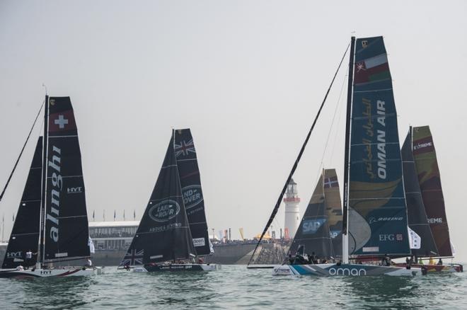 Act 2, Qingdao – Day 2 - Extreme Sailing Series fleet ©  Xaume Olleros / OC Sport