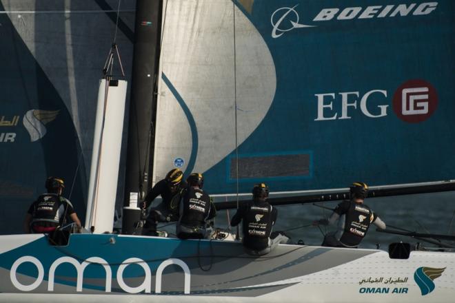 Act 2, Extreme Sailing Series Qingdao – Day 1 - Oman Air Sailing Team  ©  Xaume Olleros / OC Sport