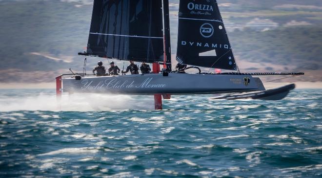 Pierre Casiraghi's Malizia - Yacht Club de Monaco at pace - GC32 Racing Tour © Jesus Renedo / GC32 Racing Tour