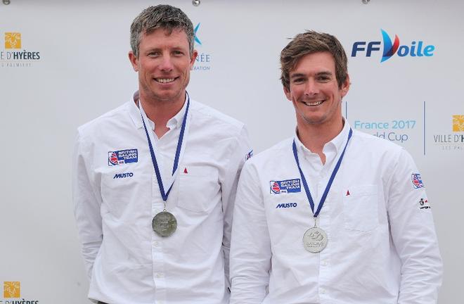 49er Stuart Bithell and Dylan Fletcher - Sailing World Cup Hyères © Richard Langdon/British Sailing Team