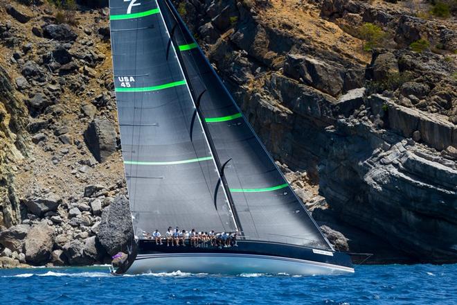 Bella Mente at the 2017 Les Voiles de St. Barth - European Racing Circuit © Christophe Jouany