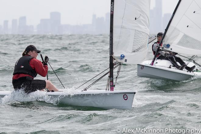 Katie Johnson from BYS sailing Bubbles. On the way to the wing mark. Another junior in this fleet. Two points behind Philippa Danks - RS Aero Australian Championship ©  Alex McKinnon Photography http://www.alexmckinnonphotography.com