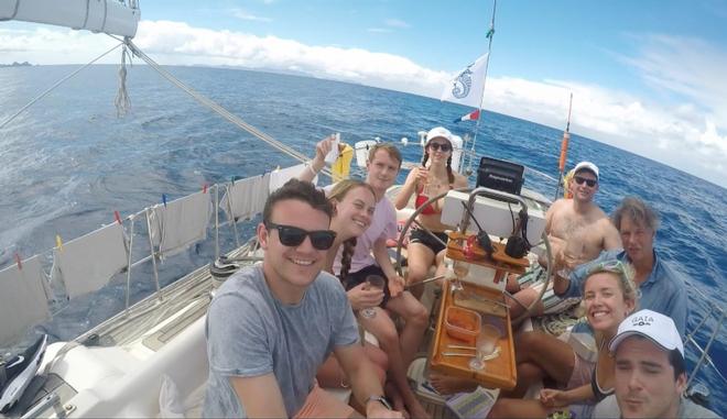 On board Andrew and Sabrina Eddy's Oyster 485, Gaia during the RORC Caribbean 600 ©  Gaia