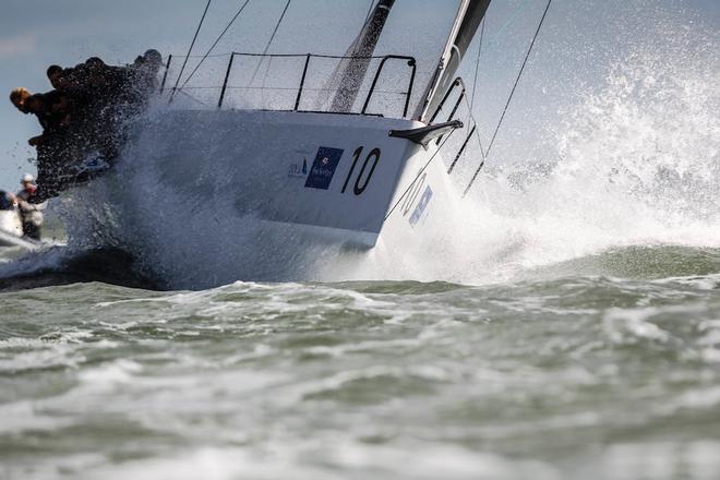 Dutch skipper, Bastiaan de Voogd, brings a young Dutch team to the FAST40+ Class racing Hitchhiker. © Paul Wyeth