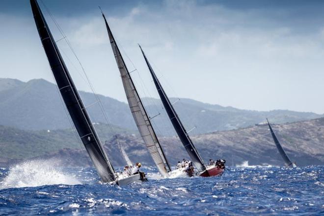 CSA 1 fleet to windward of Willoughby Bay - Antigua Sailing Week 2017 © Paul Wyeth / www.pwpictures.com http://www.pwpictures.com