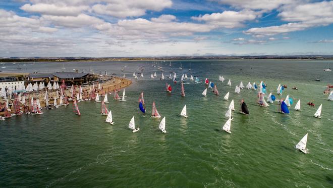 Fleets launching from HISC - 2017 RYA Youth National Championships ©  Paul Wyeth / RYA http://www.rya.org.uk