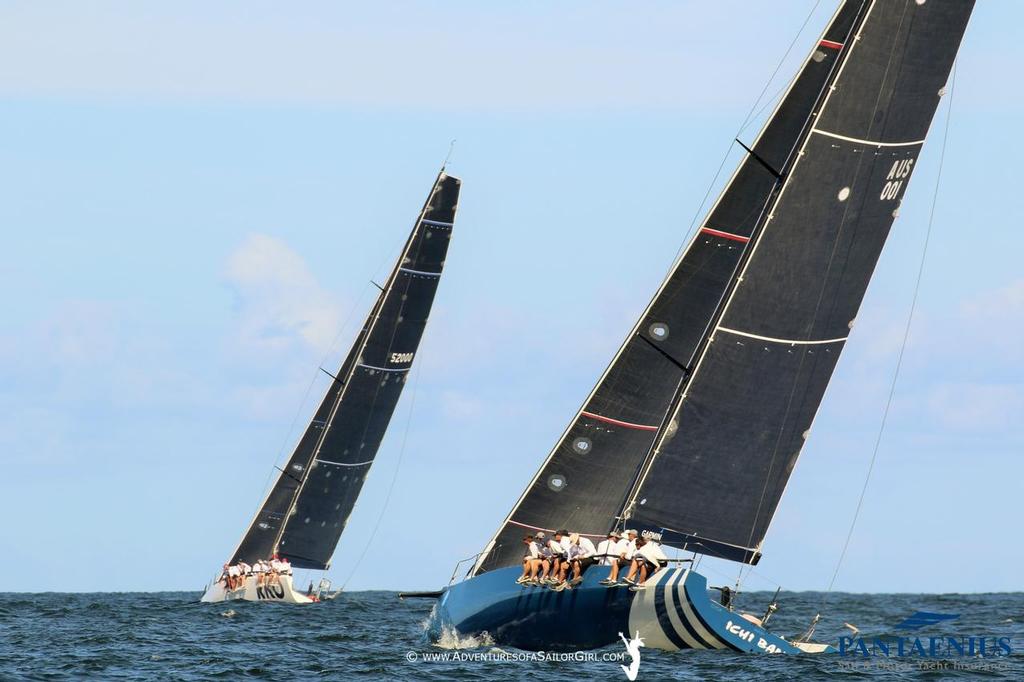 RKO Leading Ichi Ban as they went back up to Broughton Island for the second time - Sail Port Stephens photo copyright Nic Douglass / www.AdventuresofaSailorGirl.com taken at  and featuring the  class