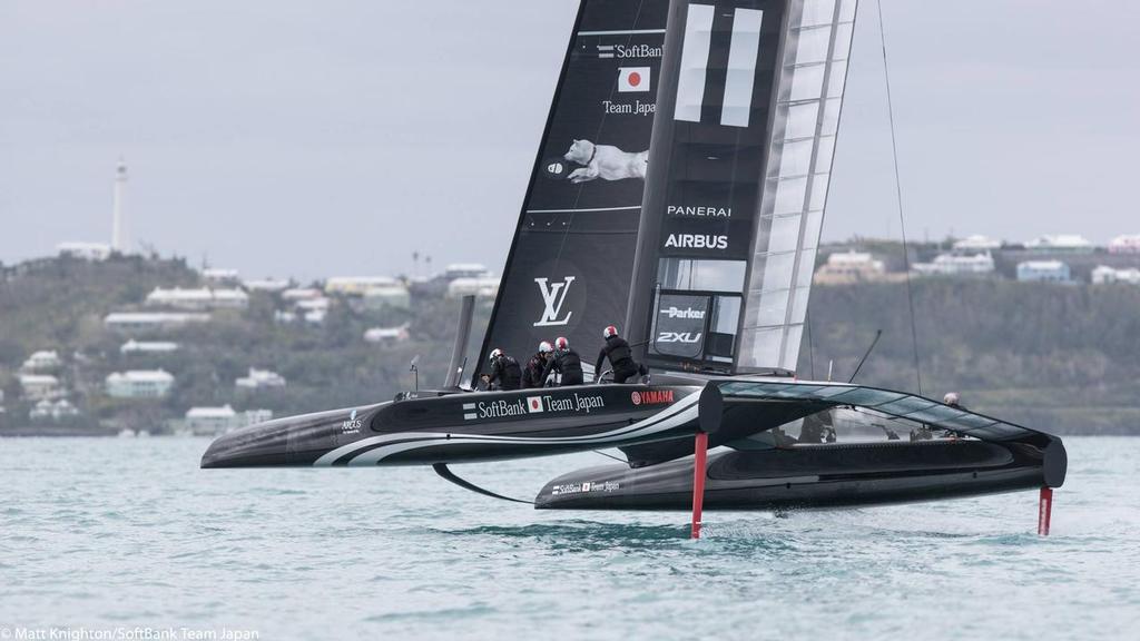  - Softbank Team Japan practices on the Great Sound, Bermuda © Matt Knighton/Softbank Team Japan http://www.americascup.com