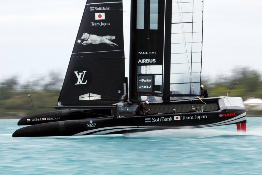  - Softbank Team Japan practices on the Great Sound, Bermuda © Matt Knighton/Softbank Team Japan http://www.americascup.com